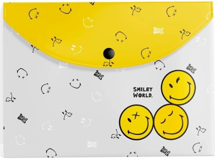 Dokumententasche mit Druckknopf A5 Smiley World