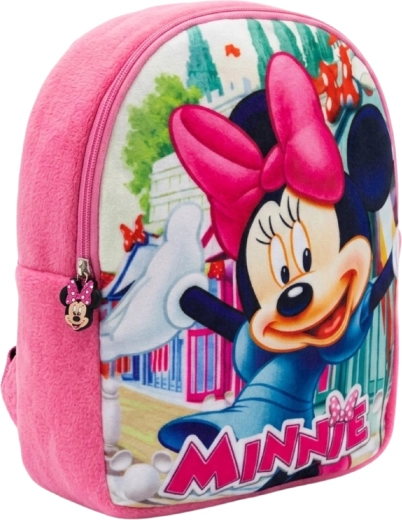 Plüsch-Kinderrucksack Minnie Mouse rosa
