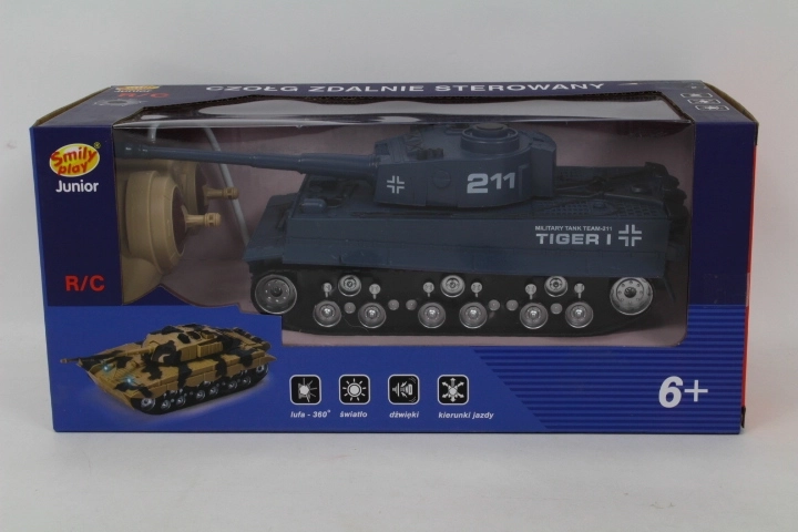 RC-Tank mit Ladegerät, blau