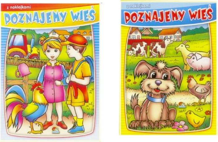 Malbuch Wir entdecken das Landleben mit Aufklebern