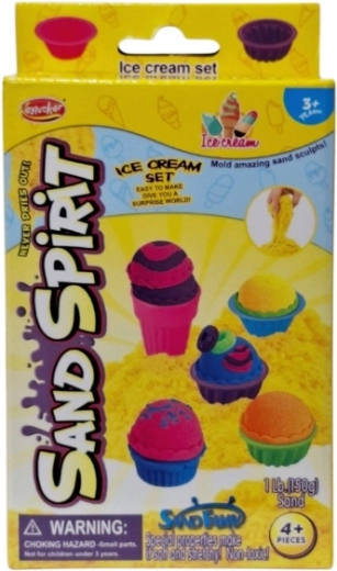 Kreativset mit kinetischem Sand für Eiscreme