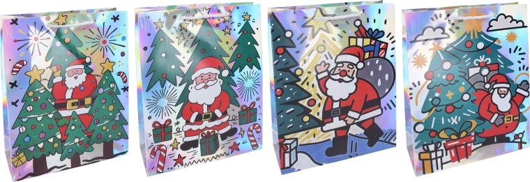 Weihnachtliche Geschenktüte L – 1 Stück