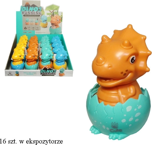 Dinosaurier im Ei für kleine Kinder mit Antrieb