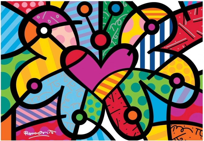 Bluebird Puzzle Herz-Schmetterling 2000 Teile