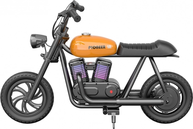 HYPER GOGO Pioneer 12 Plus Orange – elektrisches Kinder-Motorrad