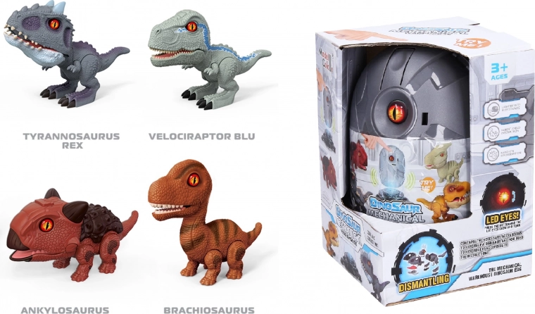 Dinosaurier im Ei mit Licht- und Soundeffekten – Bausatz