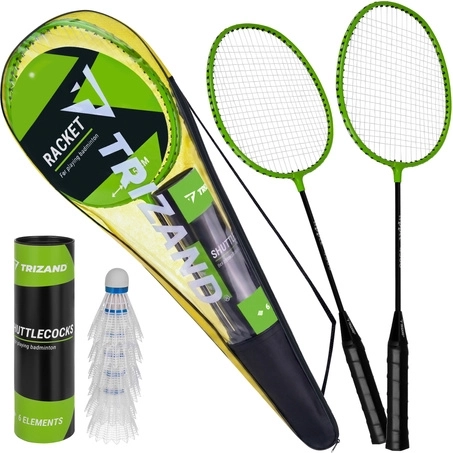 Trizand Badminton-Set im Etui (9-teilig)
