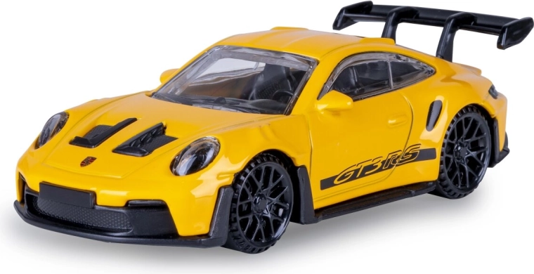 Metallmodell Porsche 911 GT3 RS im Maßstab 1:43, gelb
