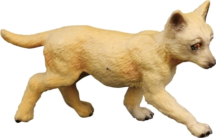BALULU Figur eines hellen Wolfswelpen