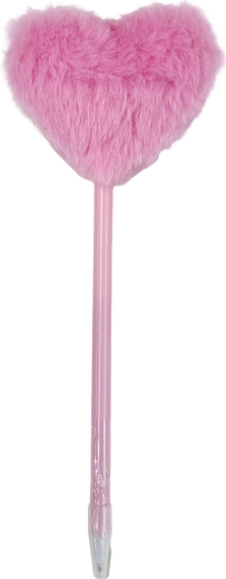Kugelschreiber mit Plüschherz 16 cm