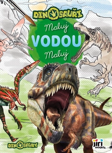 Mit Wasser malen - Dinosaurier