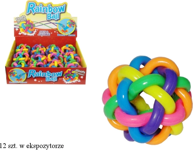 Bunter Gummiball, verflochten, schwimmend