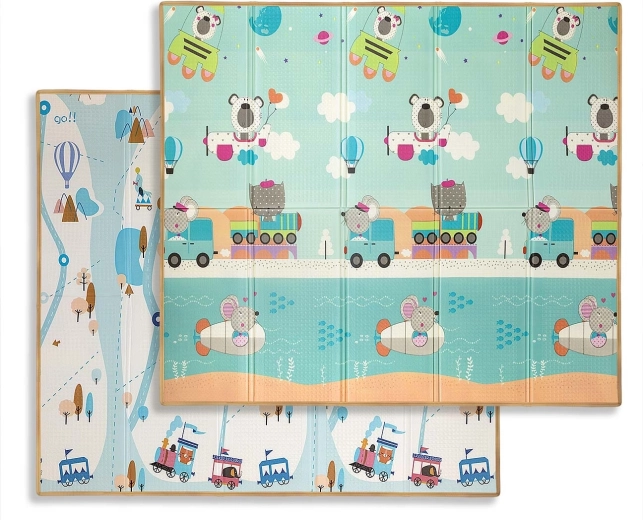 Milly Mally faltbare Schaumstoff-Spielmatte Play City and Fields