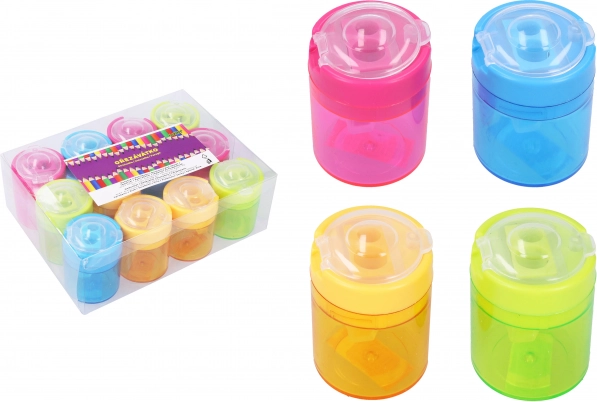 Doppelspitzer mit transparentem Behälter