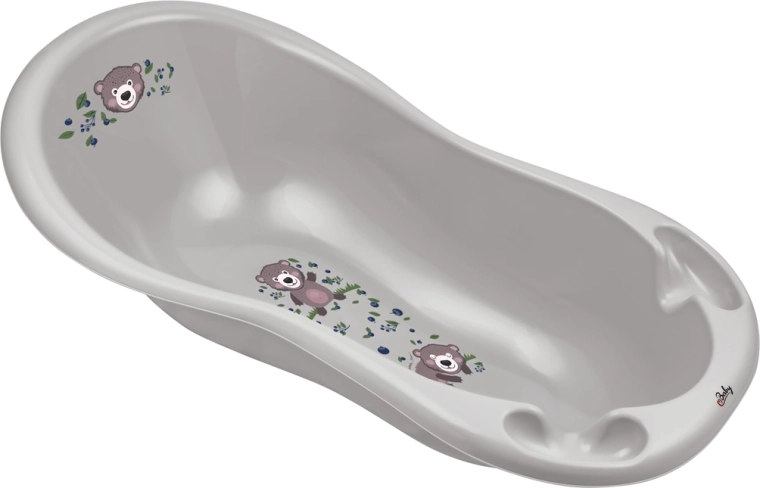 Maltex Babybadewanne The Nature Buddies 100 cm Bär – grau