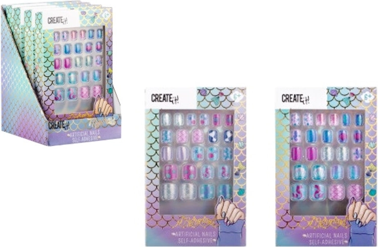 Create It! Meerjungfrau selbstklebende Nageltips