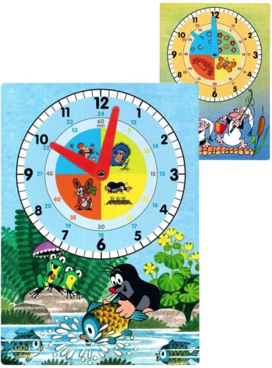 AKIM Lernuhr aus Papier A4 mit Kindermotiven – 1 Stück