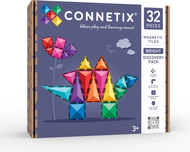 Bright Discovery Pack magnetischer Bausatz mit 32 Teilen