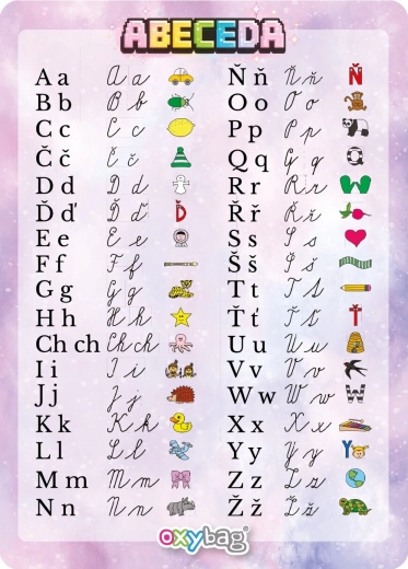 Lernkarte A4 Alphabet – Schmetterling