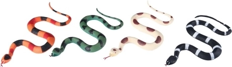 Gummischlange – realistisch gestaltetes Plastikspielzeug für Kinder