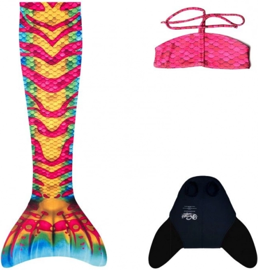 Meerjungfrauenschwanz Aquaris Coral S mit Monoflosse und Bikini