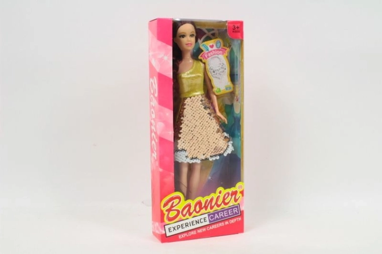 Puppe im Disco-Kleid mit Pailletten