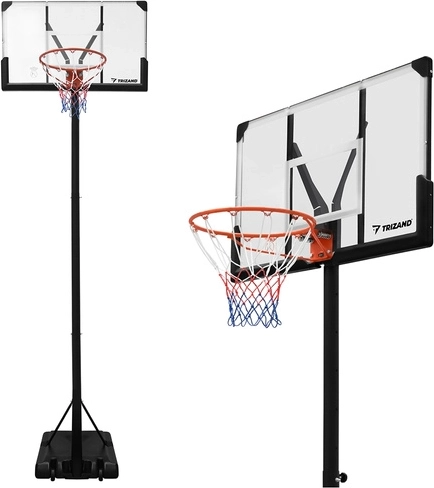 Tragbarer Basketballkorb 305 cm Trizand mit verstellbarer Höhe