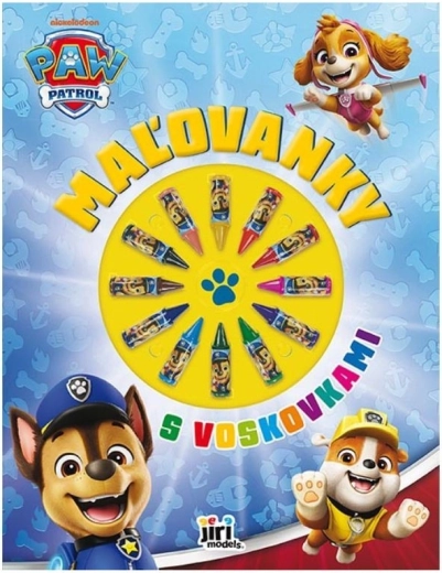 Malbuch mit Wachsmalstiften – Paw Patrol