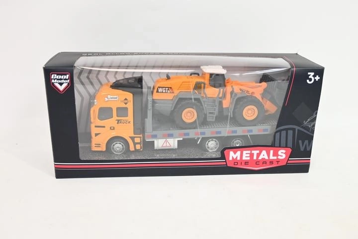 Abschleppwagen (Autotransporter) mit Metallauto in Schachtel