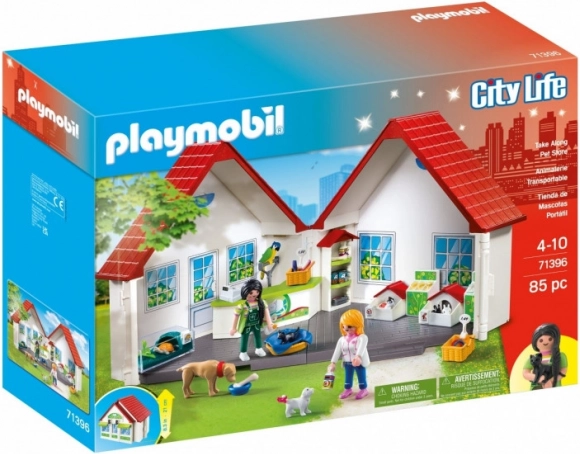 City Life Figuren-Set Tragbarer Zoohandel