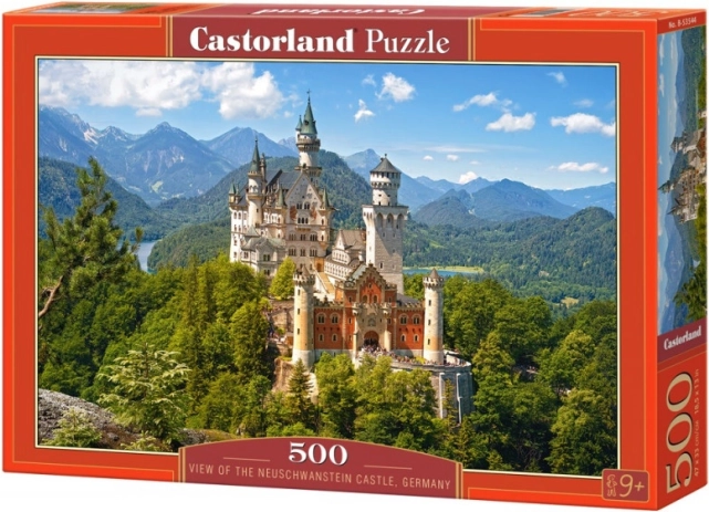 Puzzle 500 Teile – Aussicht auf Schloss Neuschwanstein