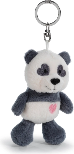 Plüsch-Schlüsselanhänger Panda mit Herz 10 cm NICI