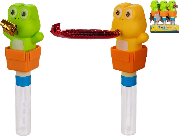 Seifenblasen-Frosch mit Partytröte