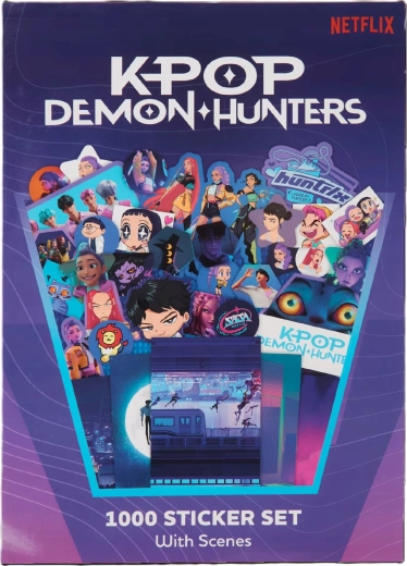 Set mit 1000 KPop Demon Hunters Stickern mit Szenen