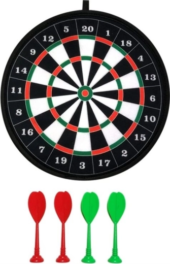 ALLTOYS Klettzielscheibe mit 4 Pfeilen, 36 cm