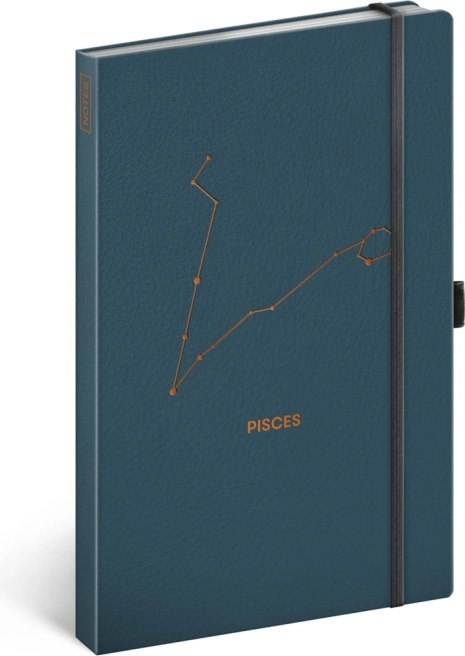 Notique liniertes Notizbuch Fische 13 × 21 cm