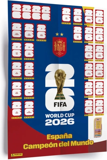 Panini FIFA World Cup 2026 Poster mit Stickern (Winner Poster Set)