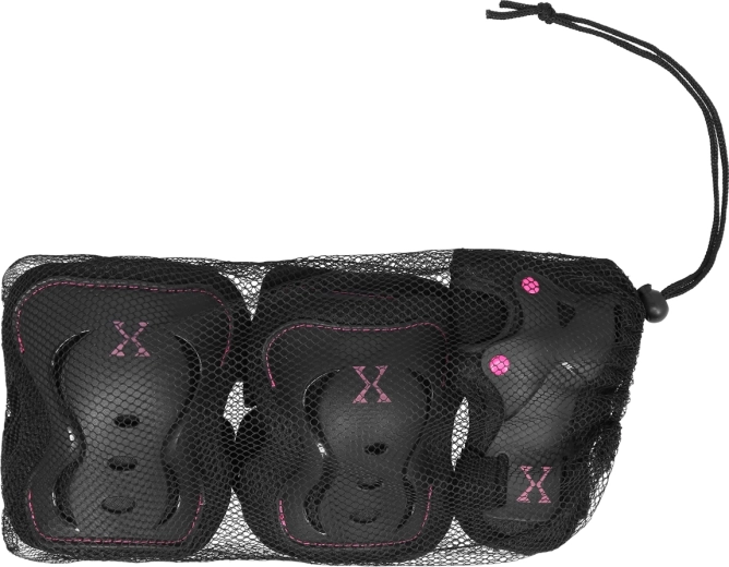 Schutzausrüstungs-Set für Rollsport NILS Extreme H320 schwarz-rosa – L