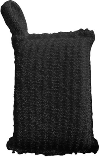 Massage-Waschhandschuh für Bad und Sauna Toro, schwarz