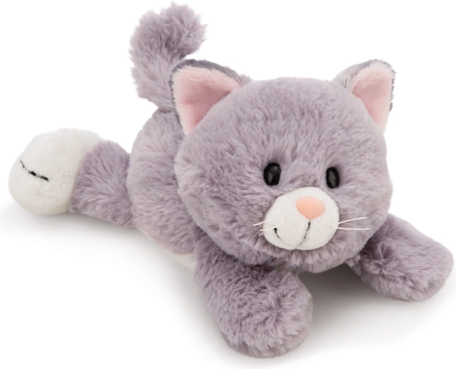 Nici Plüschkatze grau liegend 20 cm Green