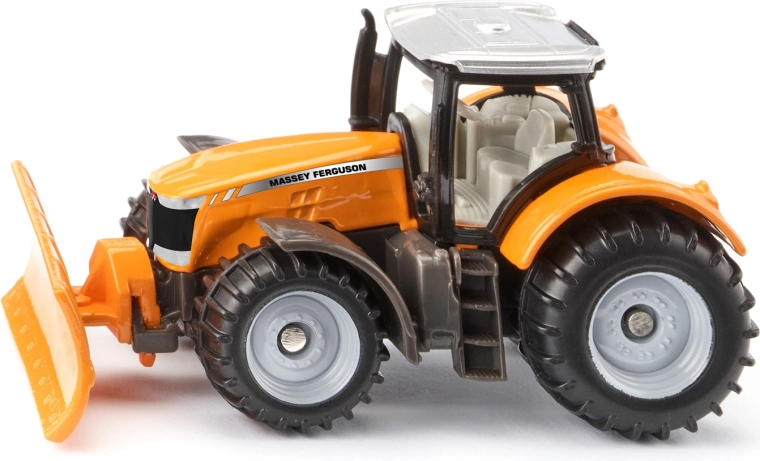 Siku Traktor MASSEY FERGUSON mit drehbarem Pflugschild – Blister