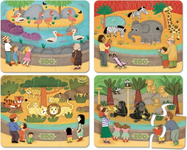 Vilac Holzpuzzle Zoo
