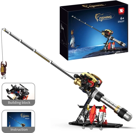 Bausatz für eine funktionale Angelrute, 425 Teile