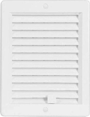Lüftungsgitter mit Jalousie 150 × 200 mm, weiß