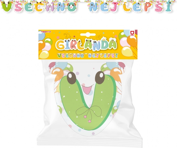 Papiergirlande Alles Gute – grün