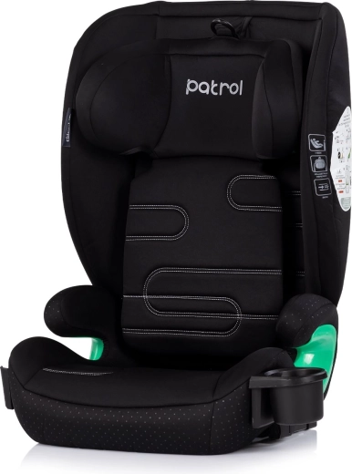 Chipolino Kindersitz Patrol i-Size 100–150 cm ISOFIX noir