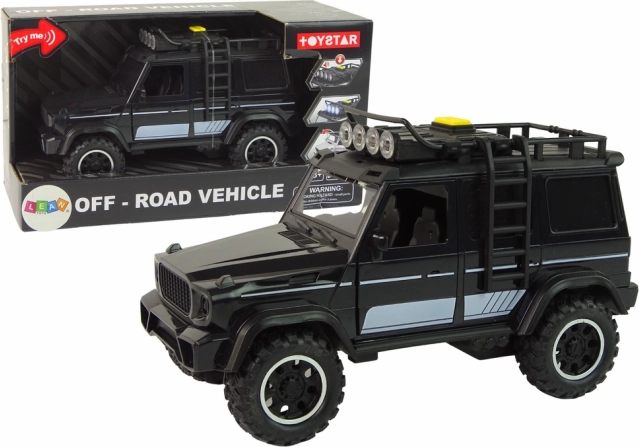 Geländewagen 1:14 mit Reibungsantrieb – schwarz