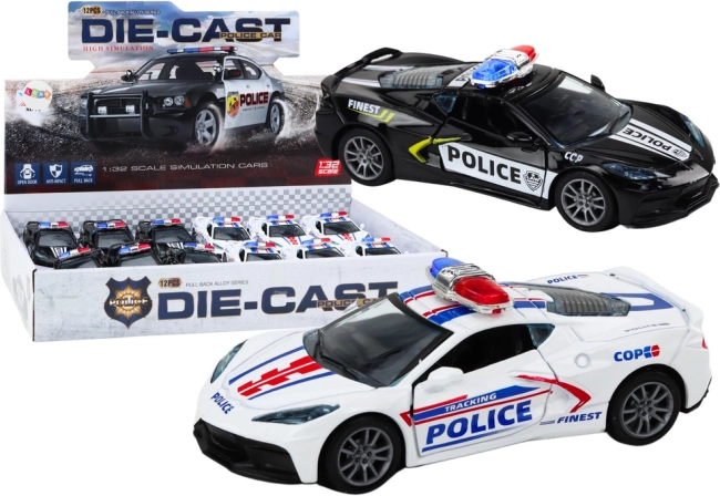 Metall Polizeiauto 1:32 mit Antrieb