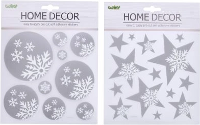 Dekoration für Wand oder Fenster – Weihnachtsmotive 22,9x18,5 cm