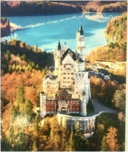 Norimpex Malen nach Zahlen Schloss in den Alpen im Herbst 40 × 50 cm